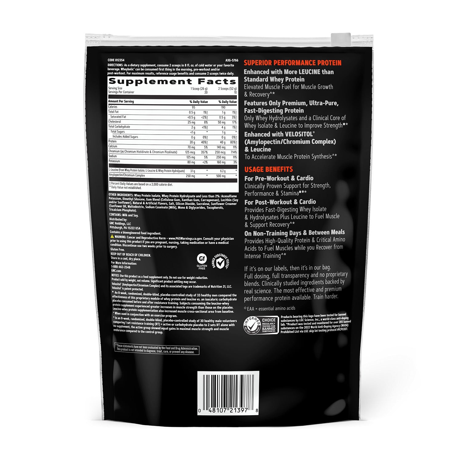 GNC AMP® Wheybolic®