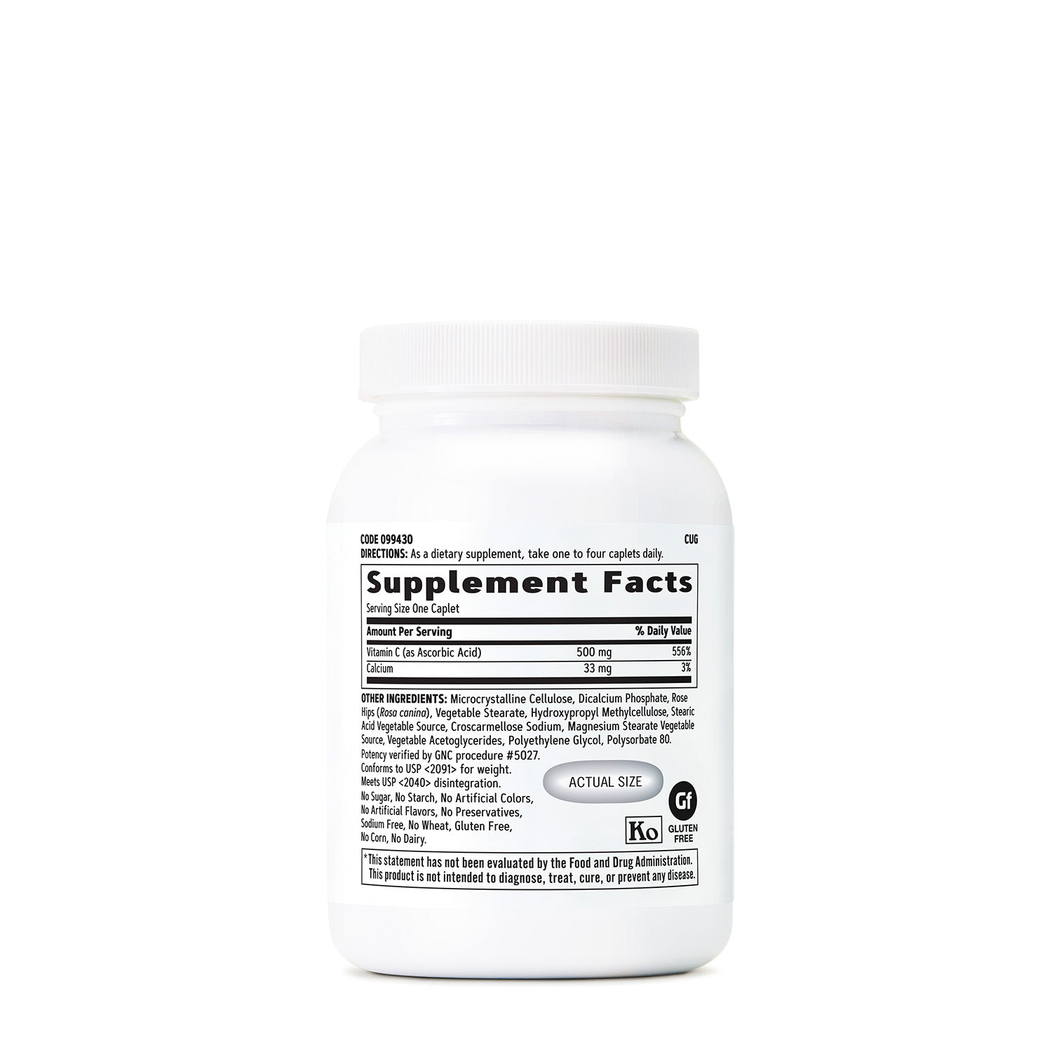 GNC Vitamin C 500 mg with Rose Hips