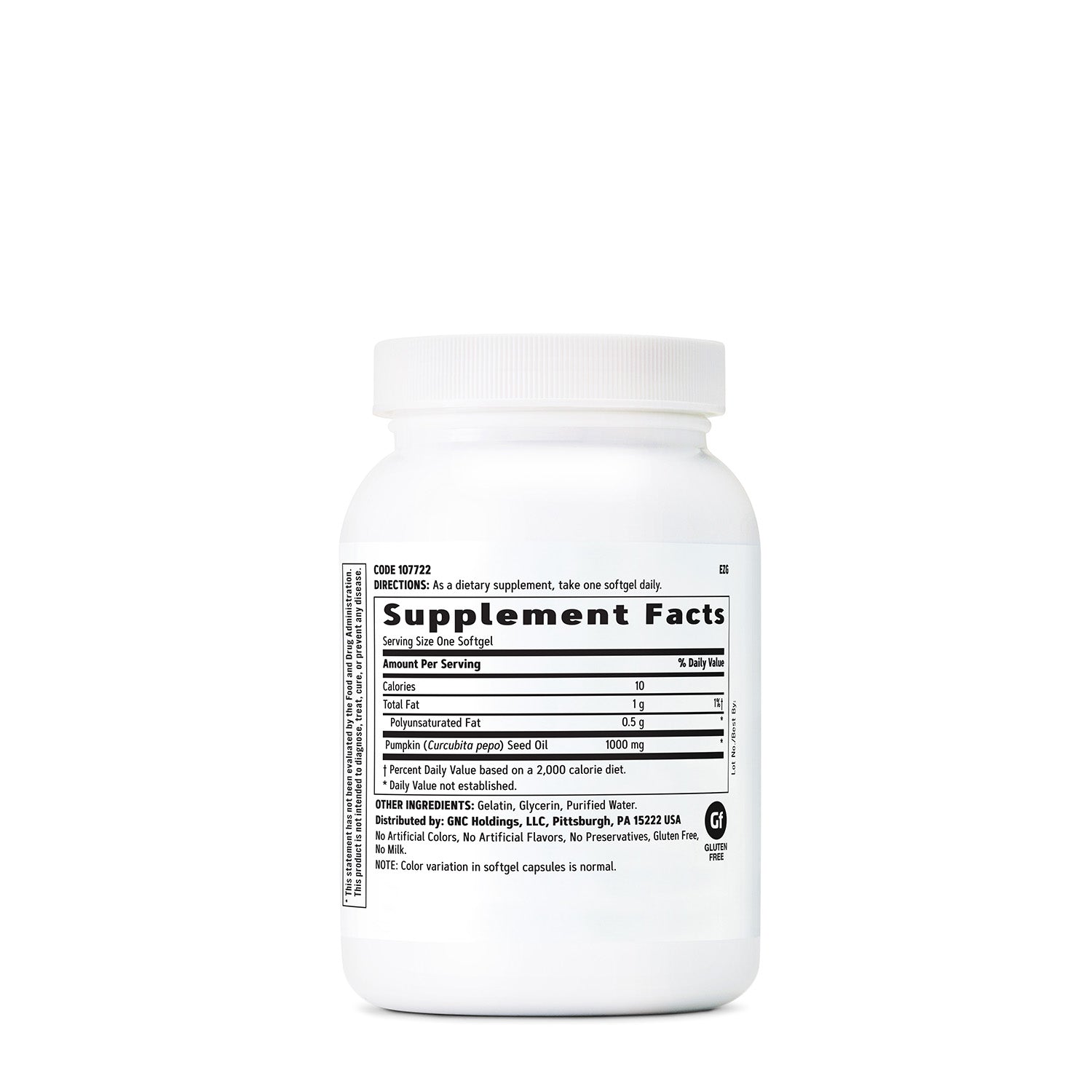 GNC Pumpkin Seed Oil 1000 mg
