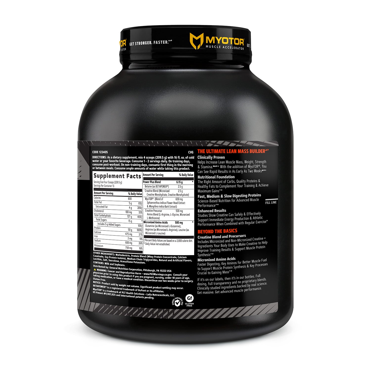GNC AMP® Mass XXX™ with MyoTOR®