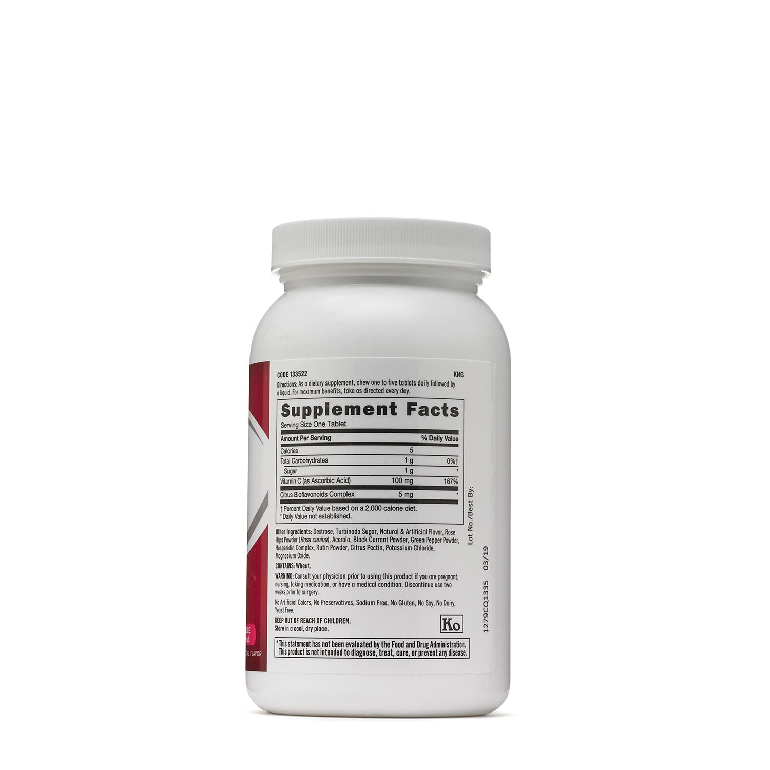 GNC Chewable Vitamin C 100 mg