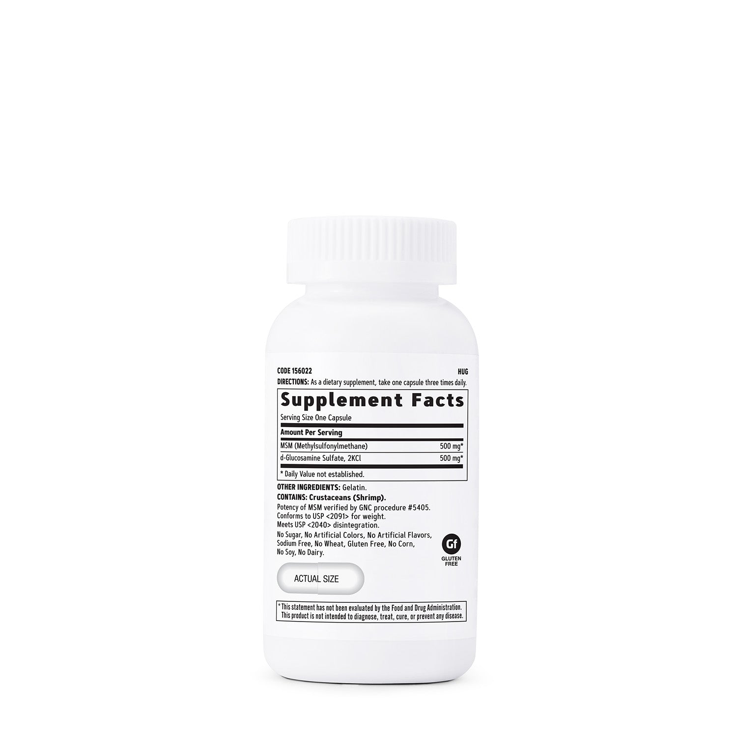GNC MSM/Glucosamine 500 mg