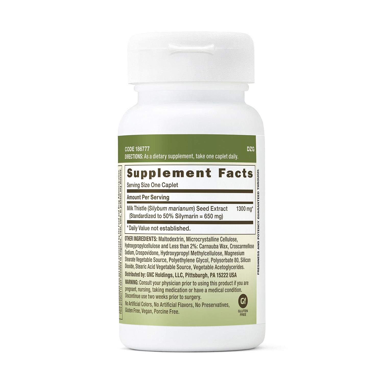 GNC Herbal Plus® Milk Thistle 1300 mg