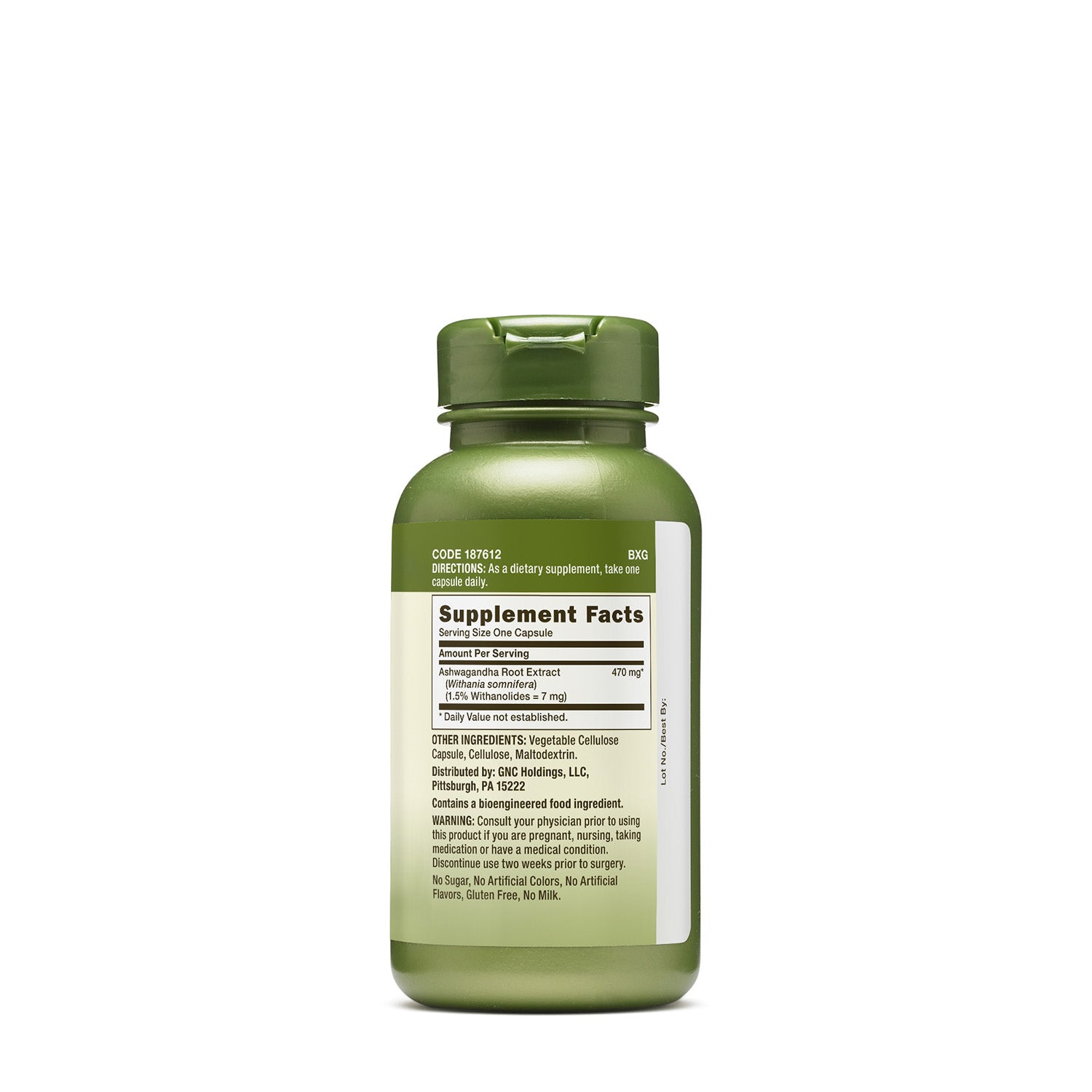 GNC Herbal Plus® Ashwagandha Extract 470 mg