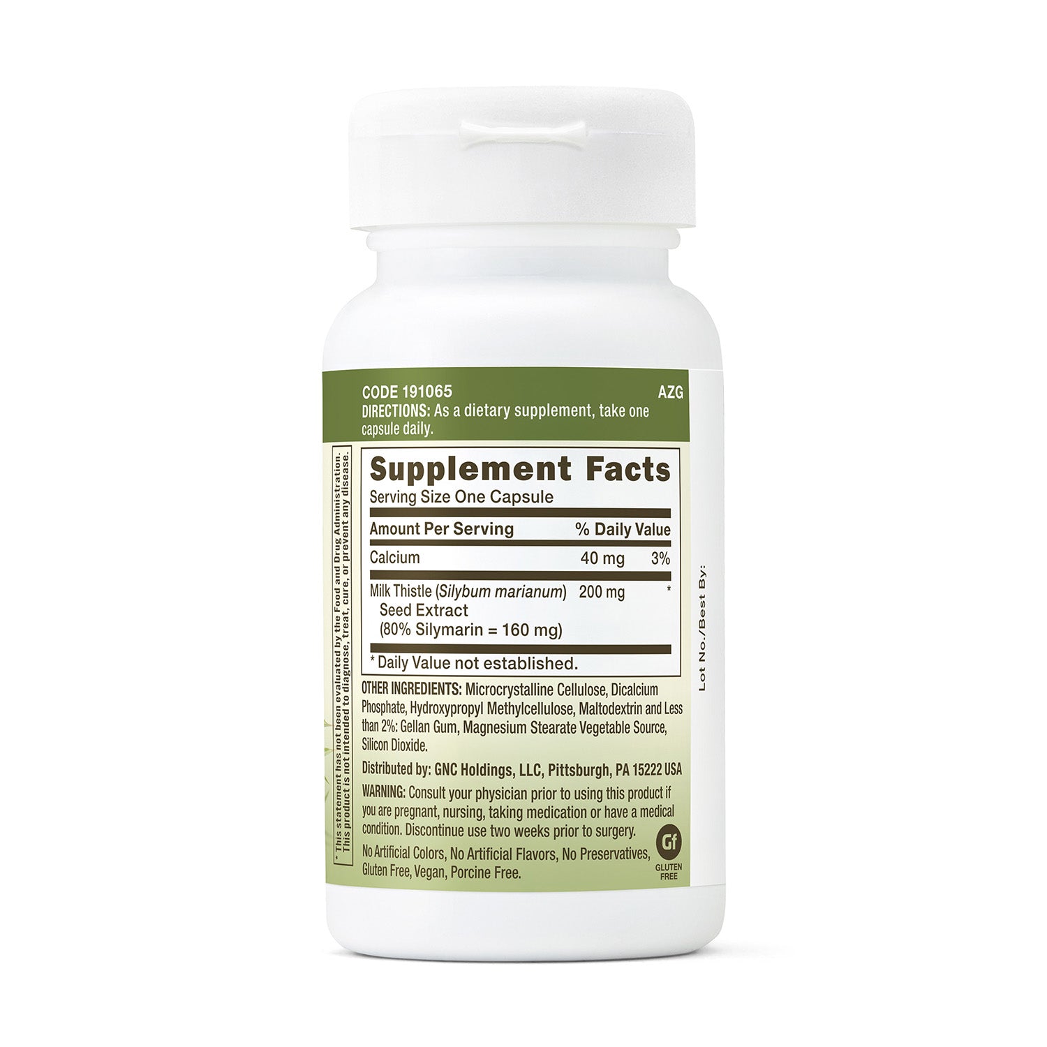 GNC Herbal Plus® Milk Thistle 200 mg