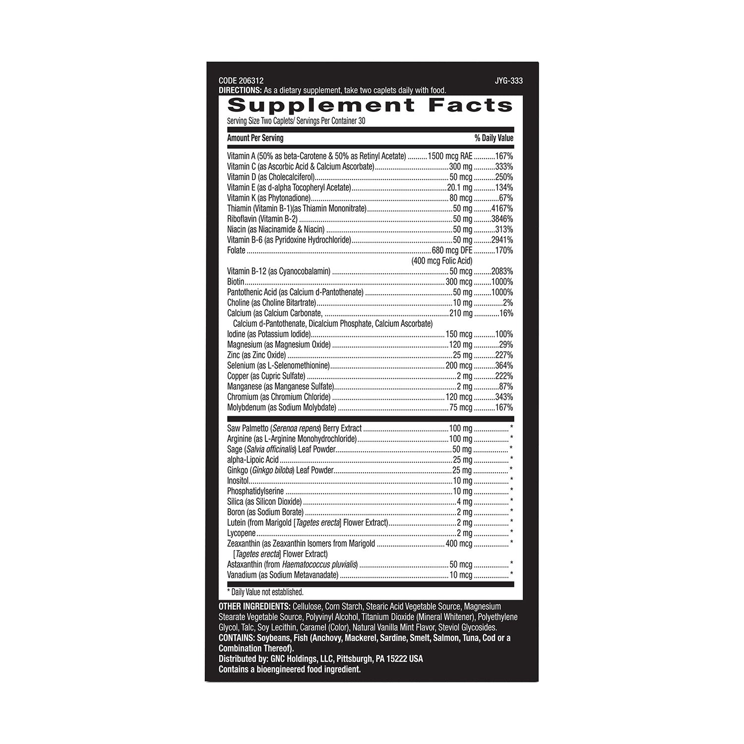 GNC Mega Men® 50 Plus Multivitamin Time-Release