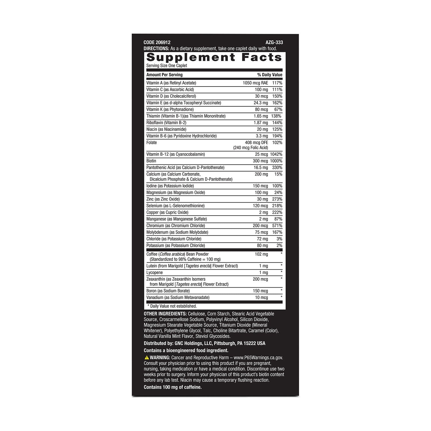 GNC Mega Men® Essentials Energy One Daily Multi