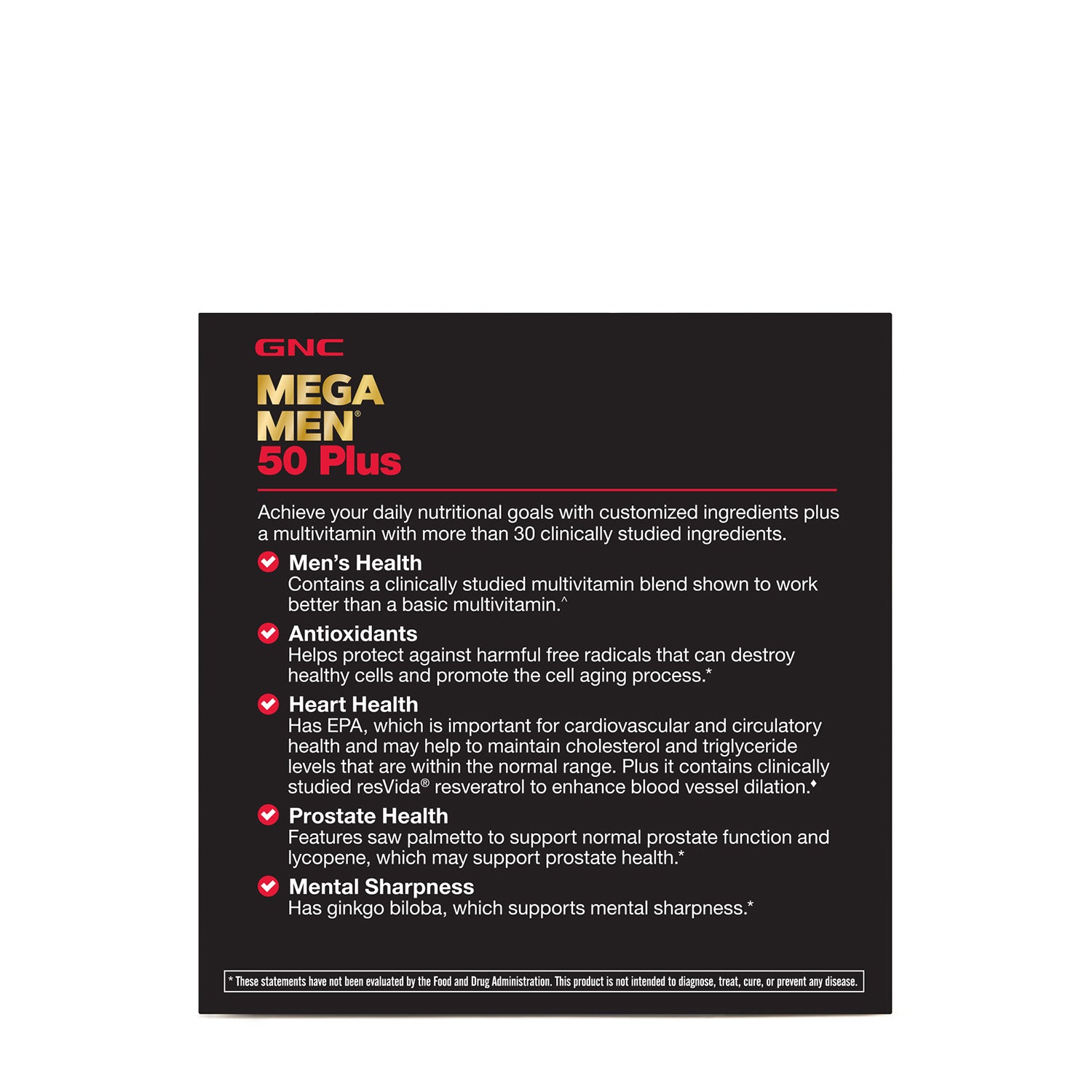 GNC Mega Men® 50 Plus Vitapak® Program