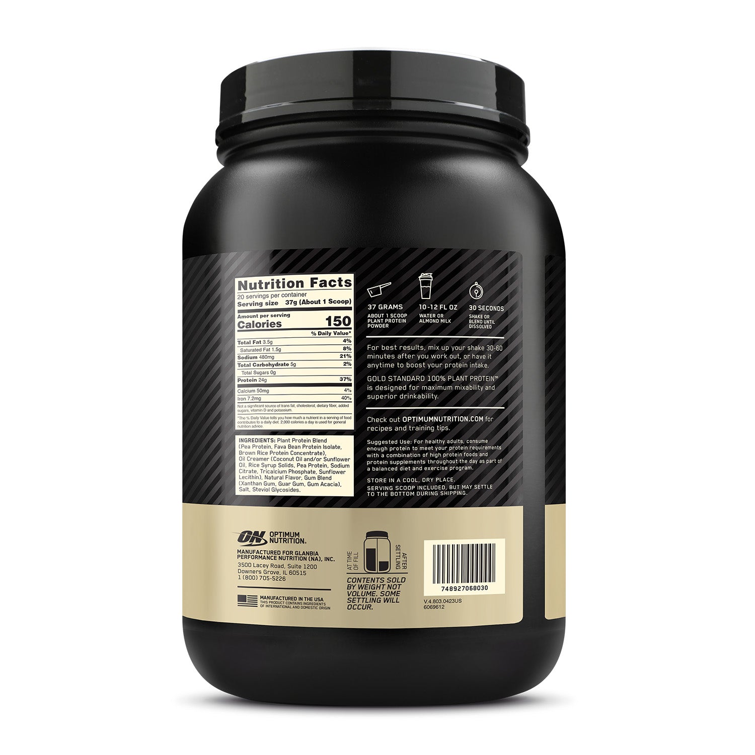 Optimum Nutrition® Gold Standard 100% Plant Protein
