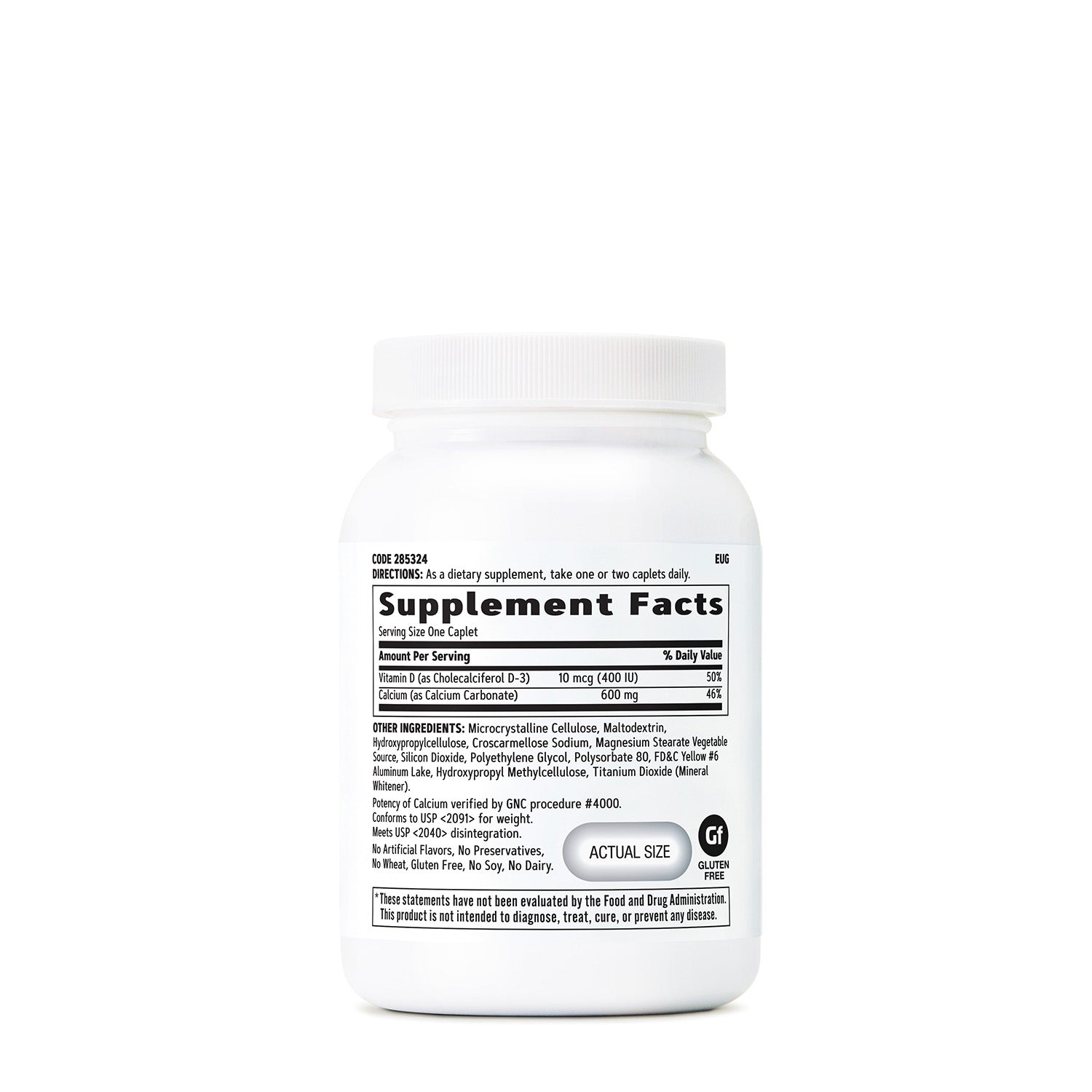 GNC Calcium Plus Vitamin D-3 600 mg