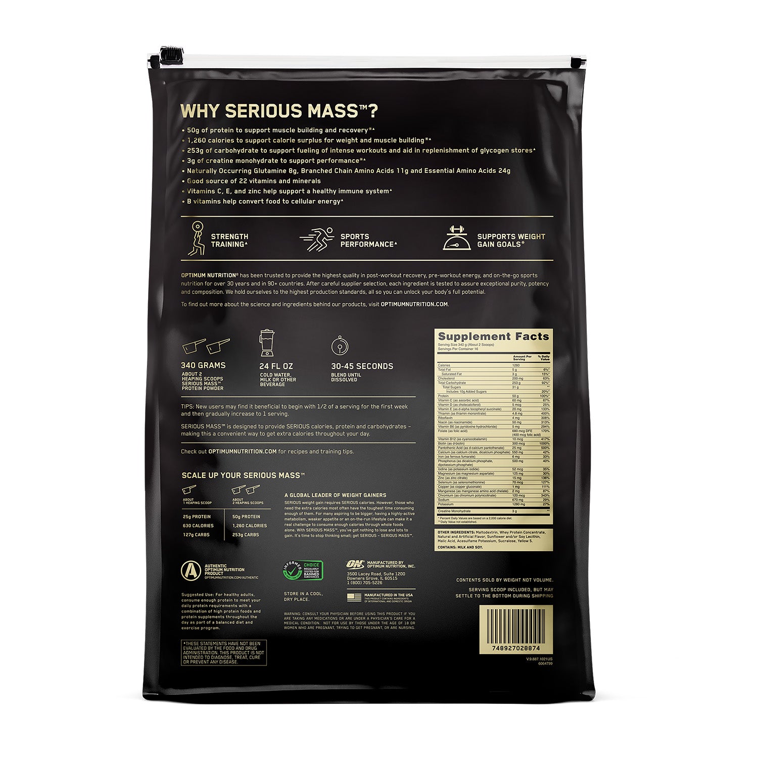 Optimum Nutrition® Serious Mass™