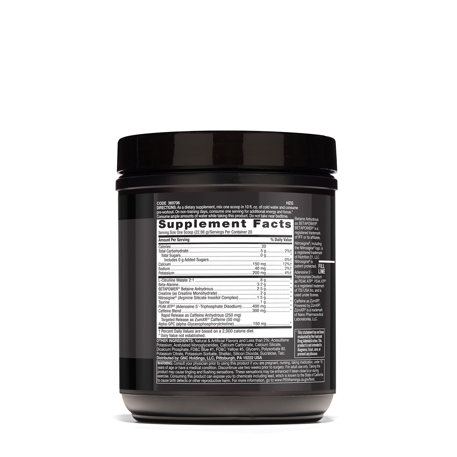 GNC Beyond Raw® LIT AF™ Pre-Workout