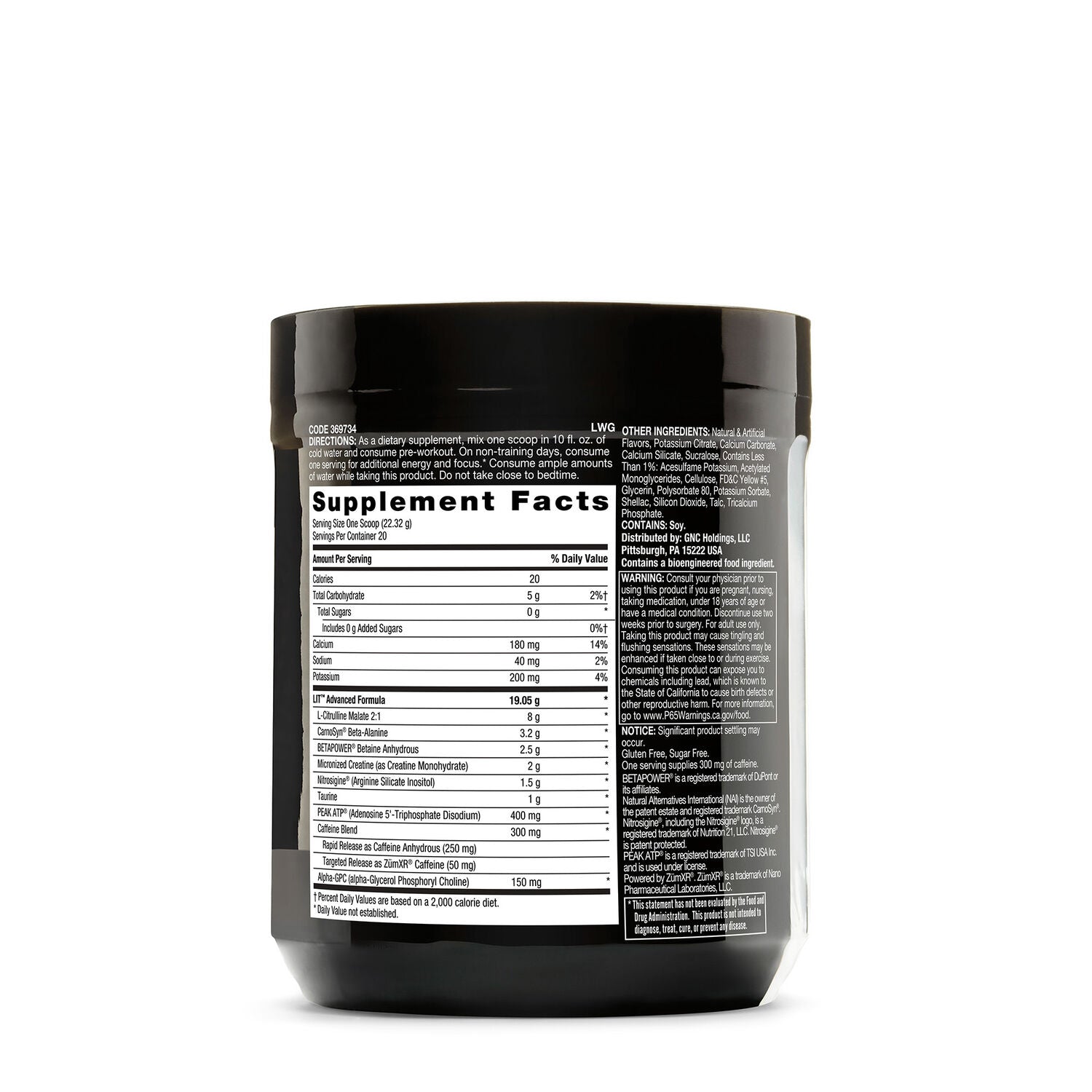 GNC Beyond Raw® LIT AF™ Pre-Workout