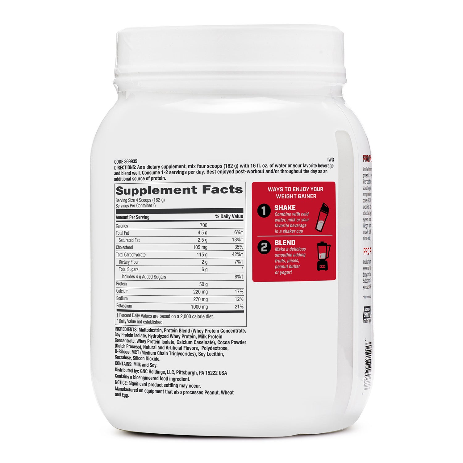 GNC Pro Performance® Weight Gainer