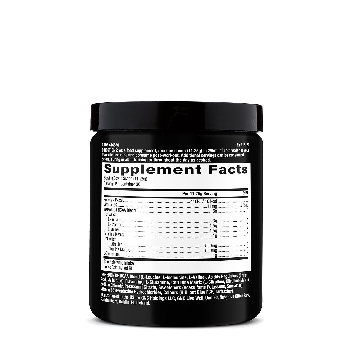 GNC Pro Performance® AMP Gold Series BCAA Advanced