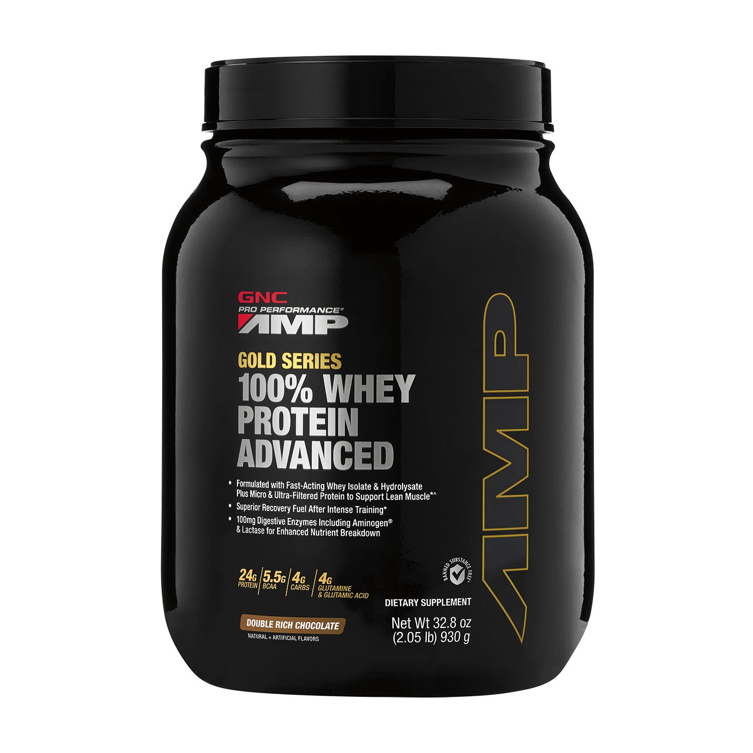 GNC Pro Performance® AMP Gold Series 100% Whey Protein Advanced