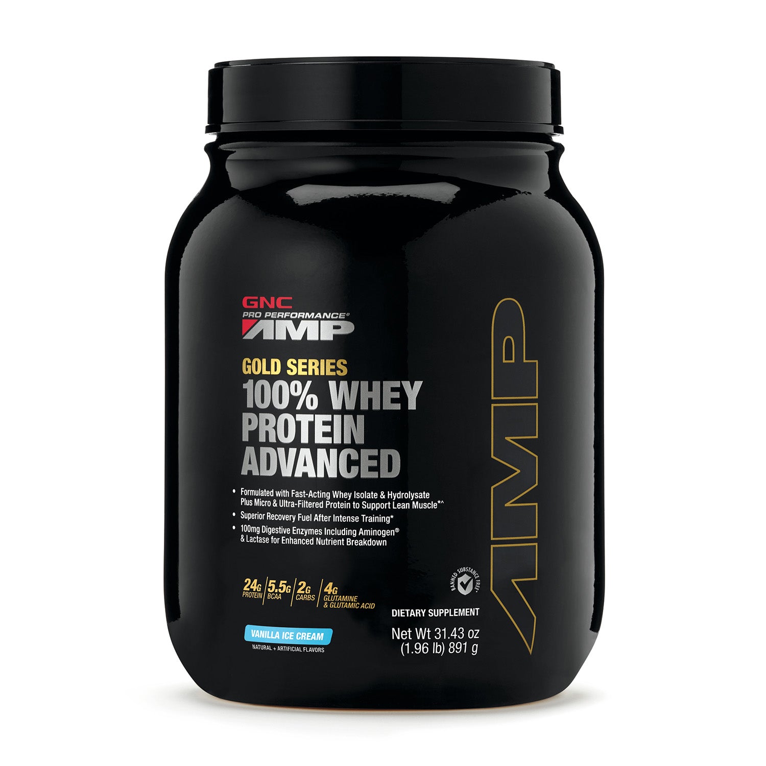 GNC Pro Performance® AMP Gold Series 100% Whey Protein Advanced