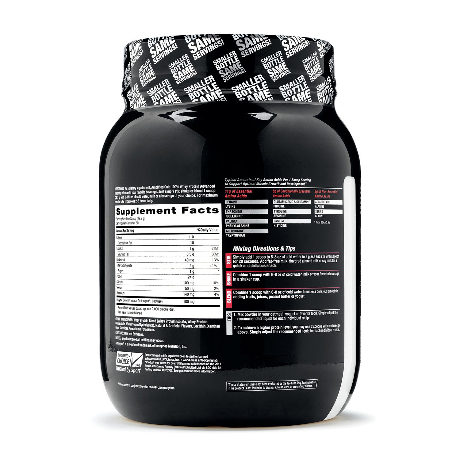 GNC Pro Performance® AMP Gold Series 100% Whey Protein Advanced
