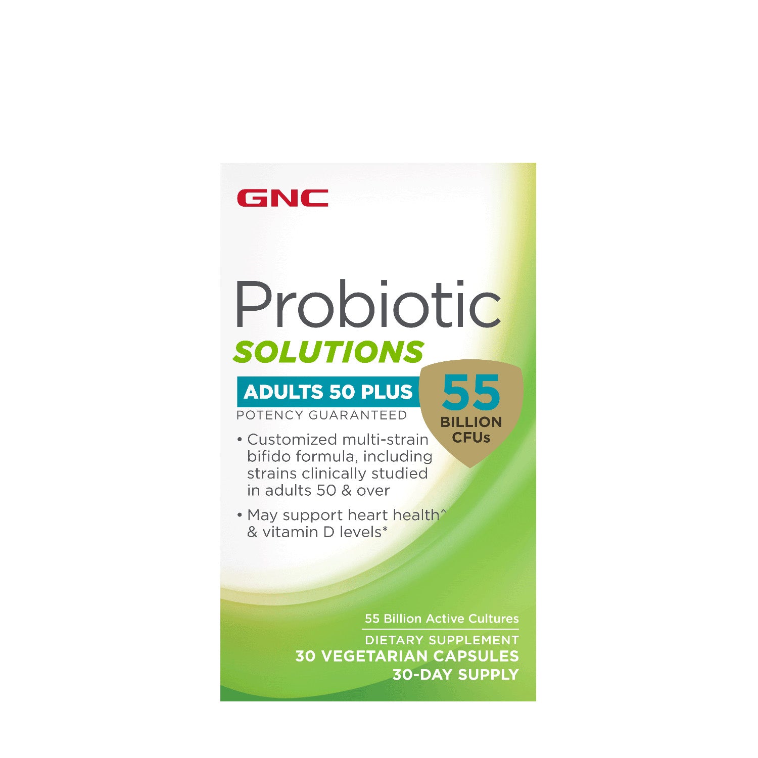 GNC Probiotic Solutions Adults 50 Plus 55 Billion CFUs