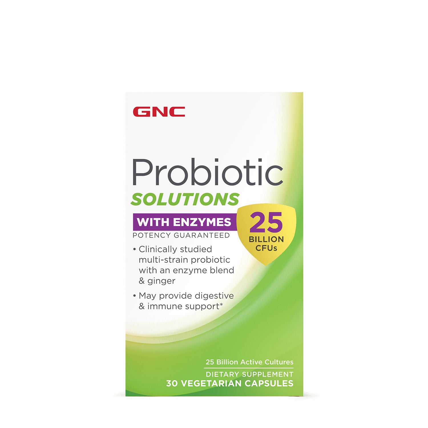 GNC Probiotic Solutions with Enzymes 25 Billion CFUs