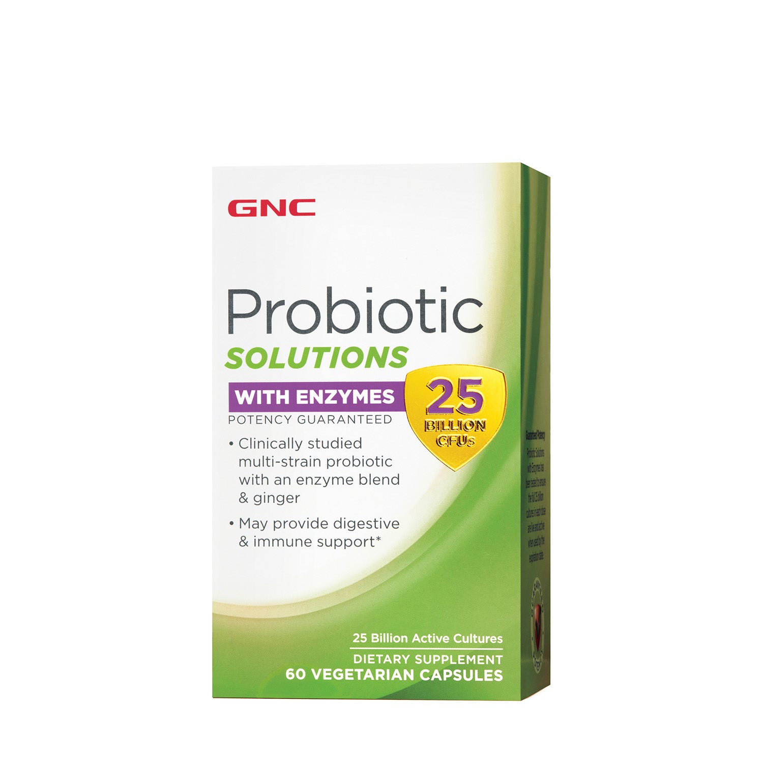 GNC Probiotic Solutions with Enzymes 25 Billion CFUs