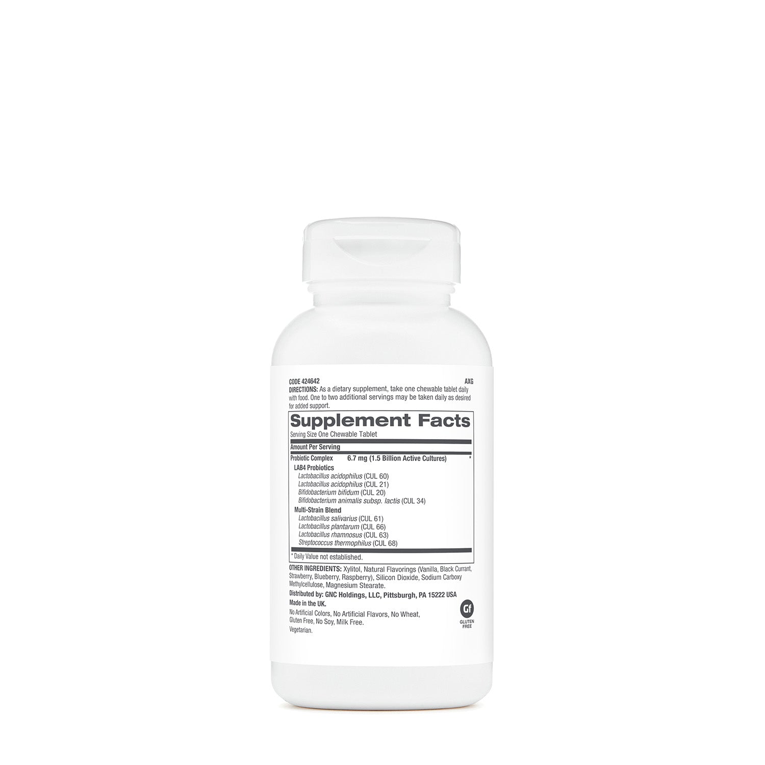 GNC Probiotic Chewable 1.5 Billion CFUs