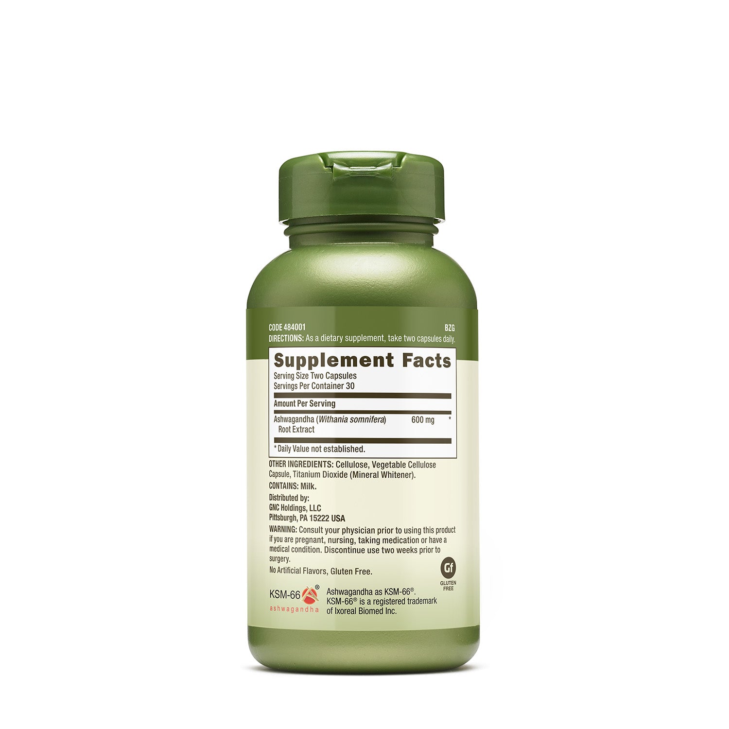 GNC Herbal Plus® Ashwagandha 600 mg