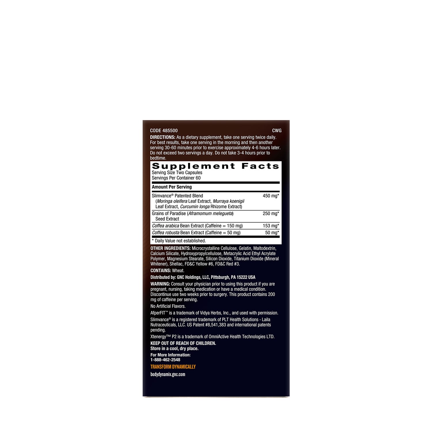 GNC BodyDynamix® Slimvance® XP Thermogenic