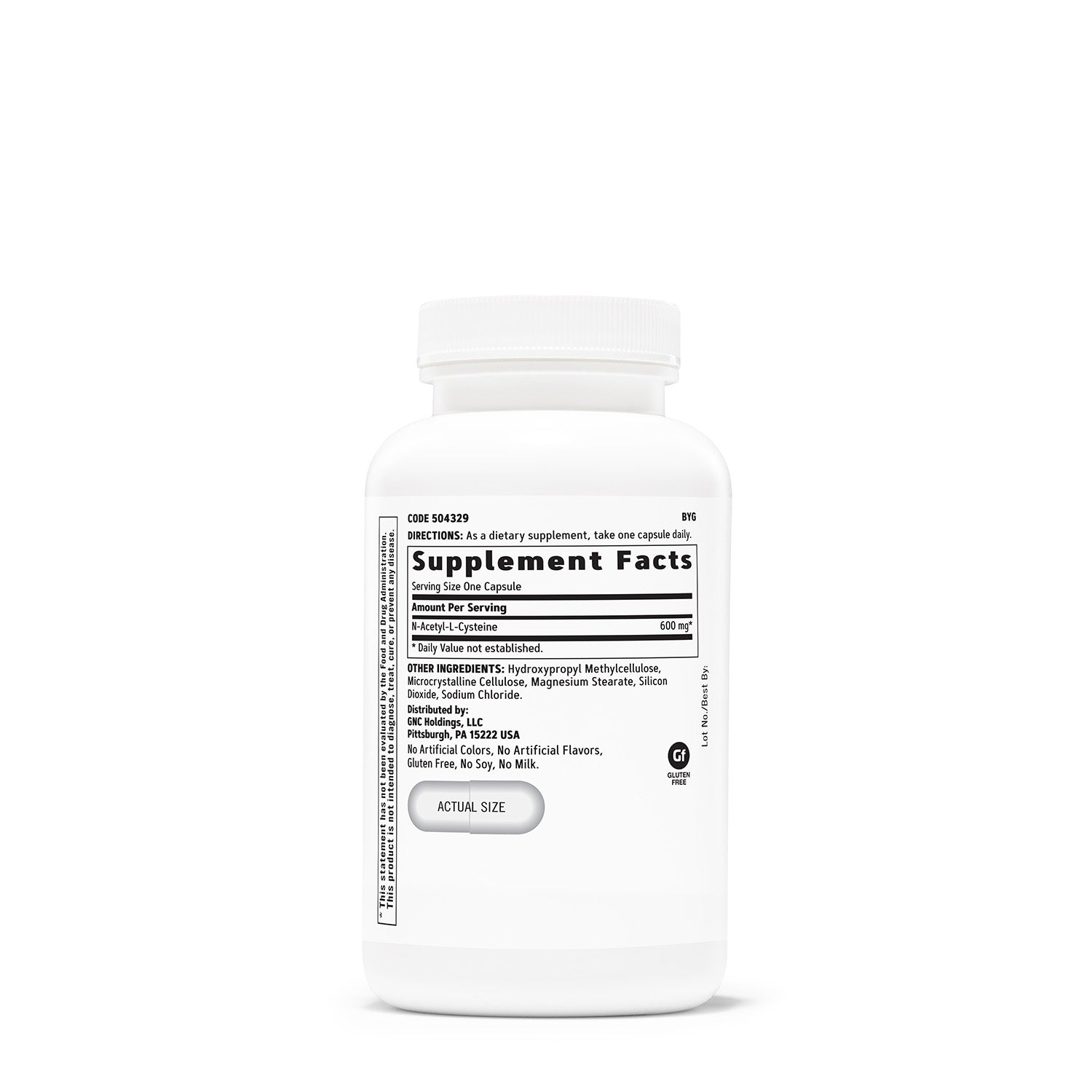 GNC N-Acetyl-L-Cysteine NAC 600 mg