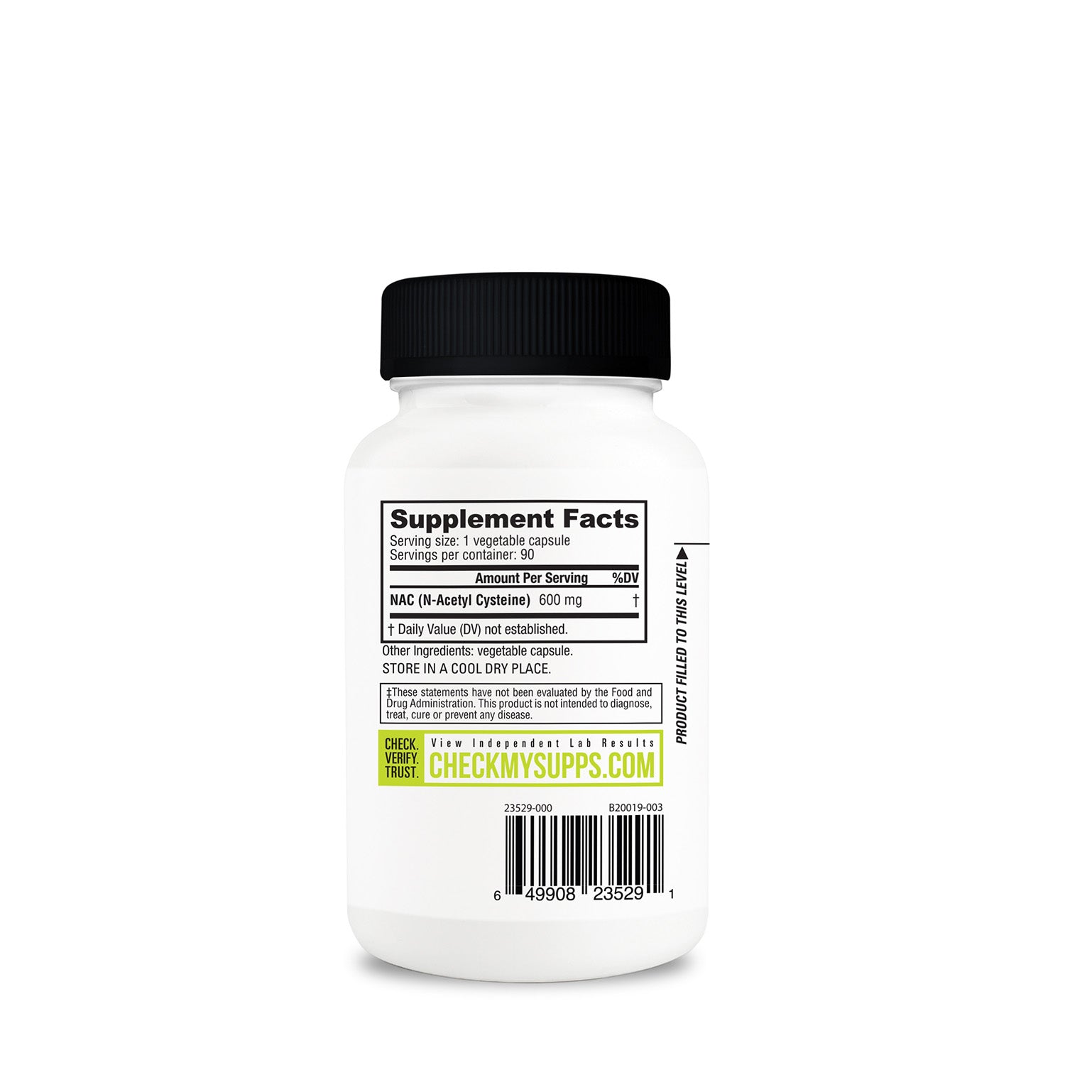 NutraBio® N-Acetyl Cysteine 600 mg