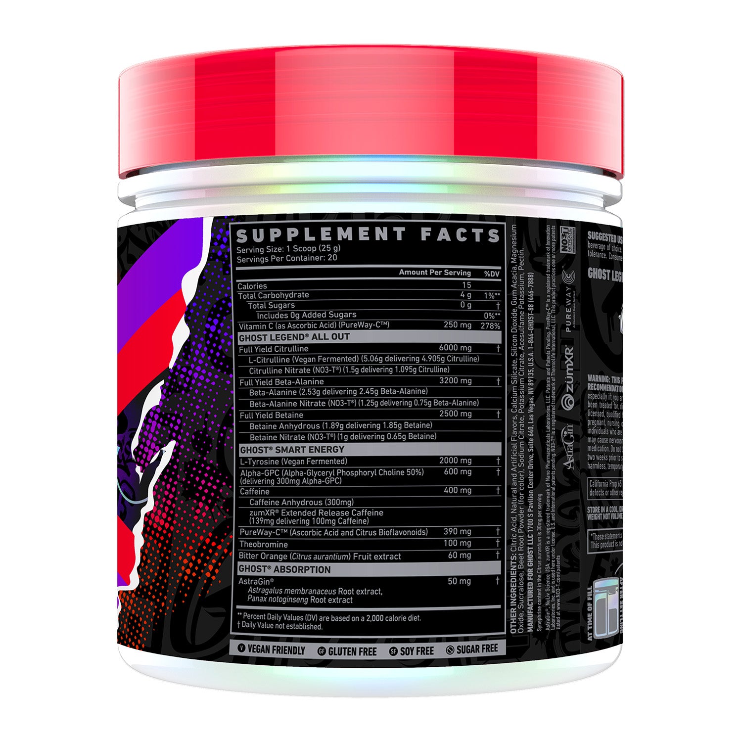 GHOST® LEGEND® ALL OUT V2 Pre-Workout