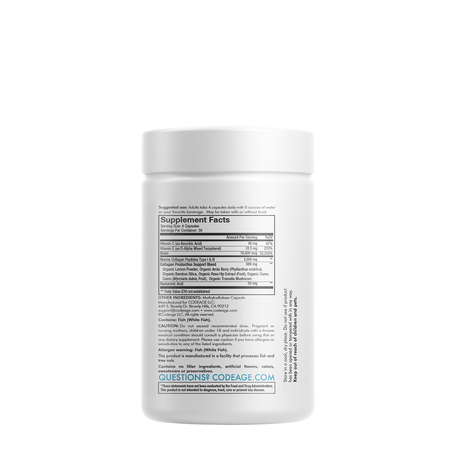 Codeage Wild-Caught Biotin Marine Collagen