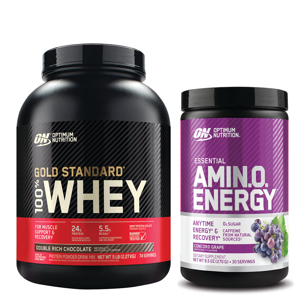 Optimum Nutrition® Gold Standard® 100% Whey & Essential Amino Energy® Bundle