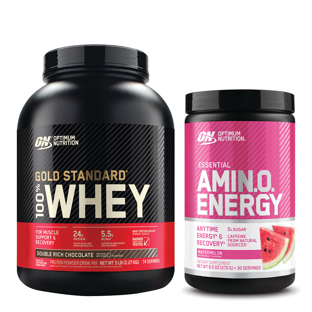 Optimum Nutrition® Gold Standard® 100% Whey & Essential Amino Energy® Bundle
