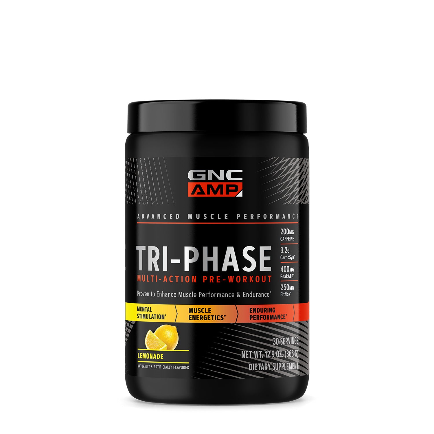 GNC AMP® Tri-Phase Multi-Action Pre-Workout