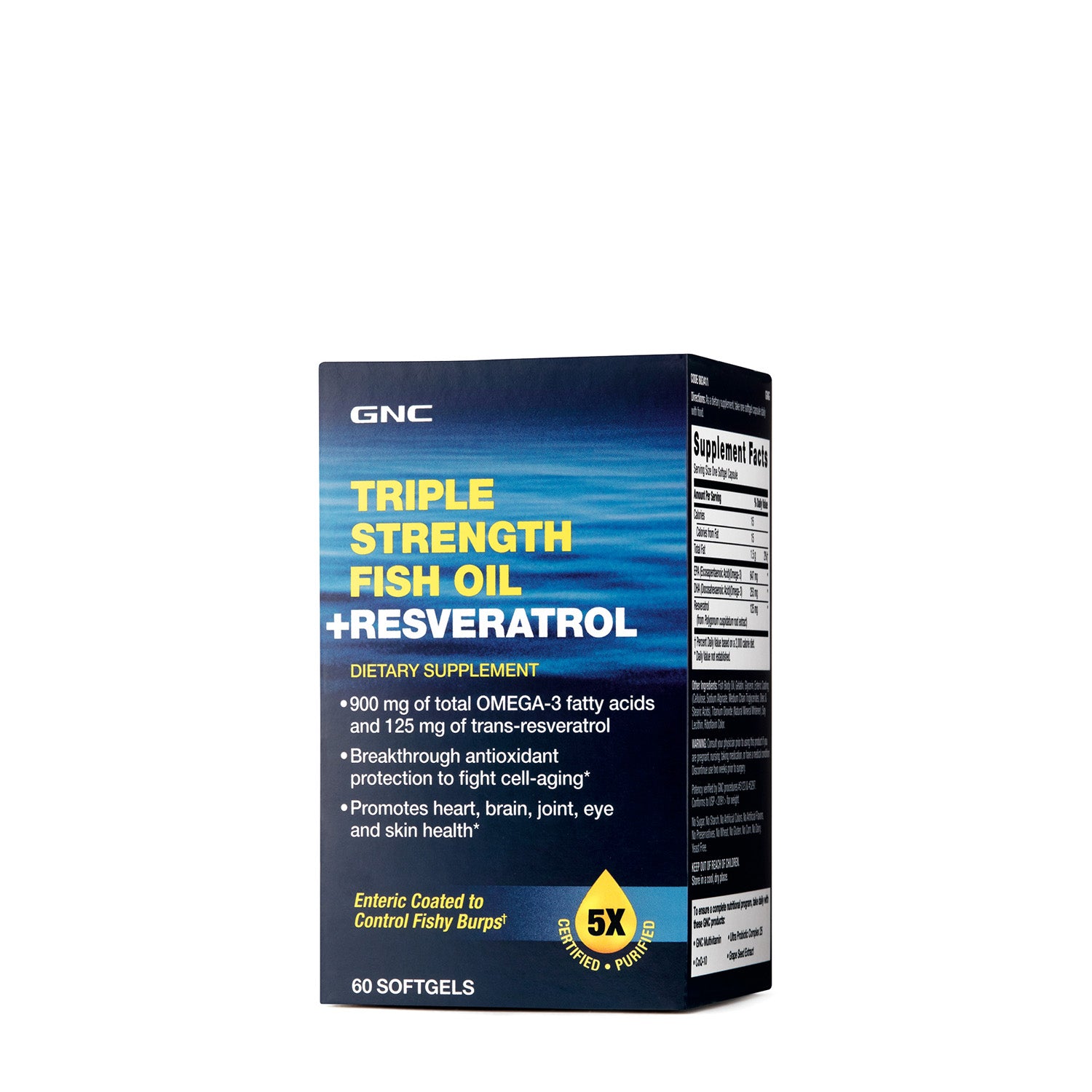GNC Triple Strength Fish Oil + Resveratrol