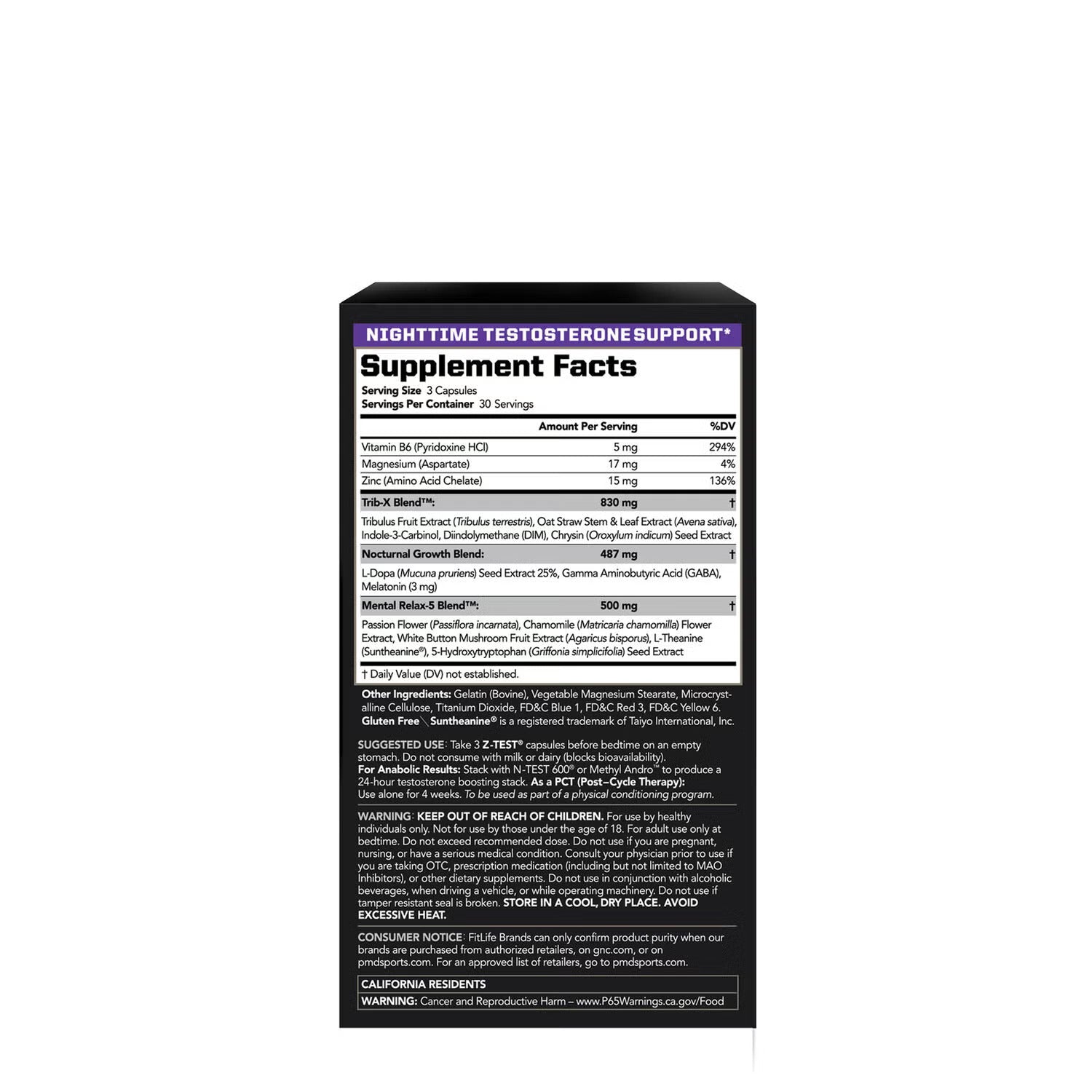 PMD® Z-Test Reinforcer Nighttime Testosterone