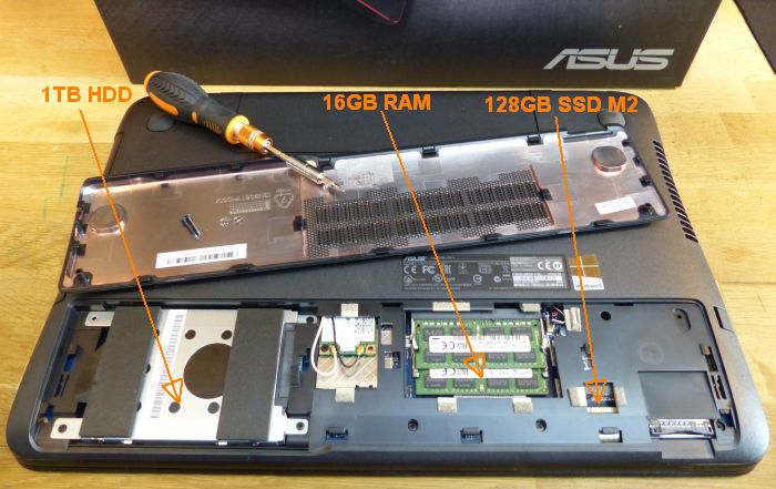 ASUS G551JW gaming notebook