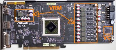 Asus EAH 5830 DirectCU PCB