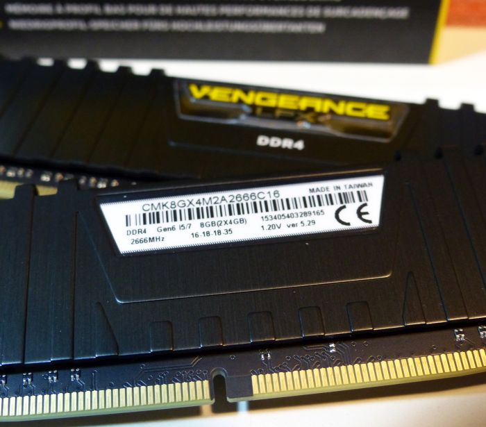Corsair Vengeance DDR4 memory kit