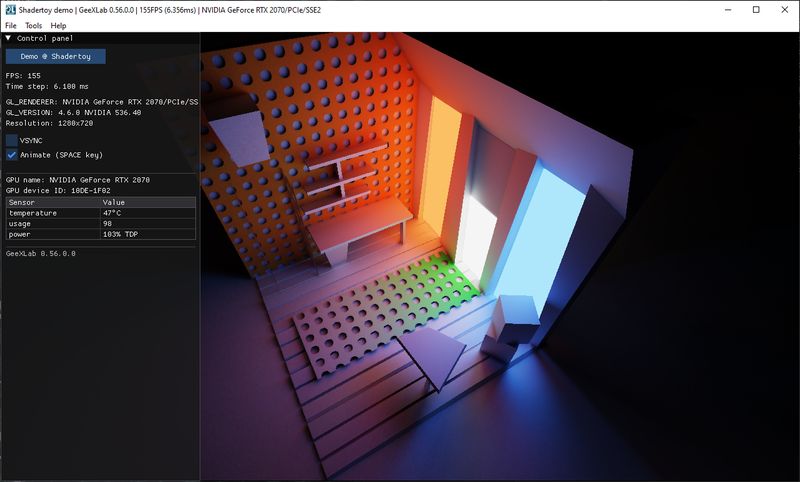 Shadertoy demopack for GeeXLab