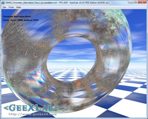 GeeXLab, Chromatic Aberration (GLSL)