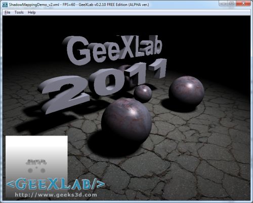 GeeXLab - shadow mapping demo