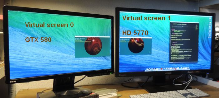 GLSL Hacker, virtual screen demo under Mac OS X Mavericks