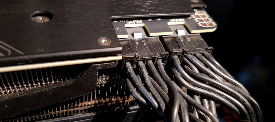 Graphics card power connectors