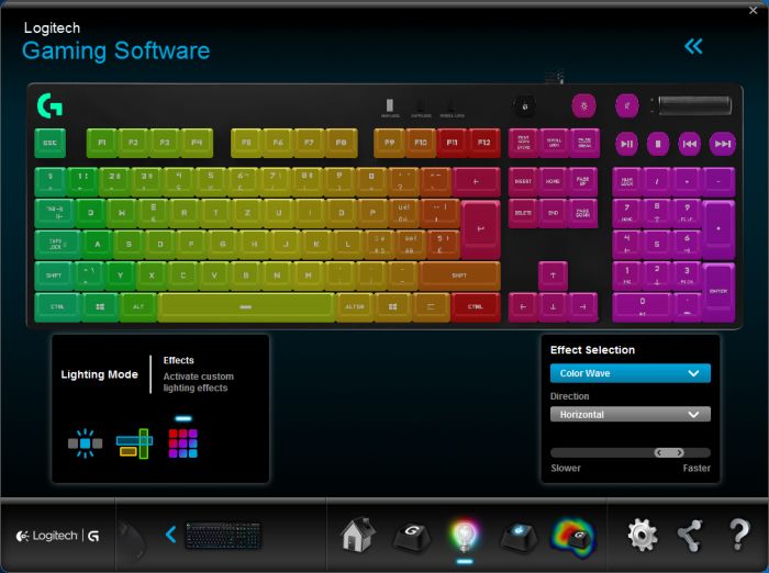 Logitech G810 Orion Spectrum gaming keyboard - Gaming Software