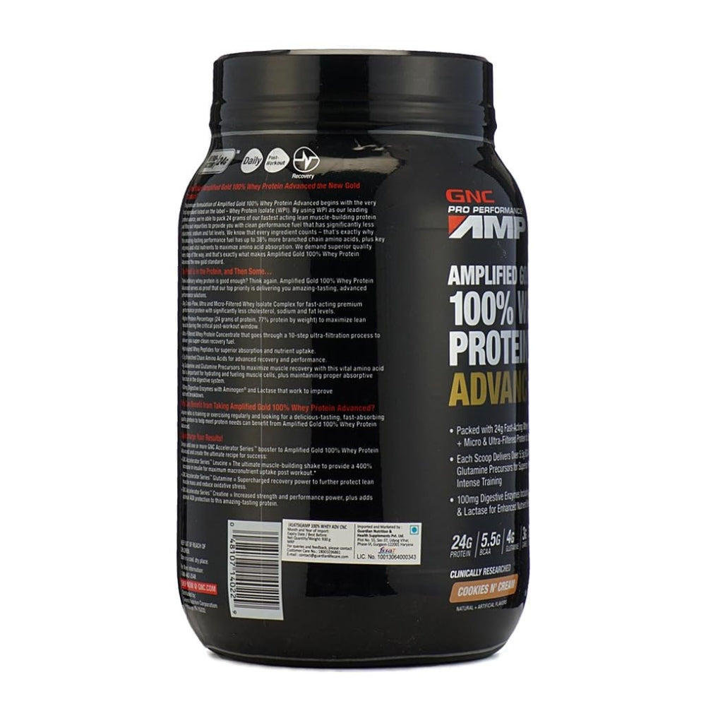 GNC Pro Performance® AMP Gold Series 100% Whey Protein Advanced