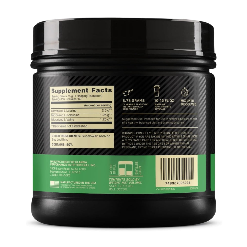 Optimum Nutrition® Instantized BCAA 5000 Powder